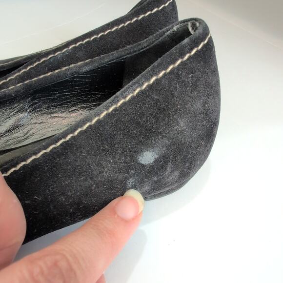 PRADA Suede Leather Embellishment Loafers Pointed Toe Made in Italy 39.5 / 9 9.5 - Picture 8 of 11